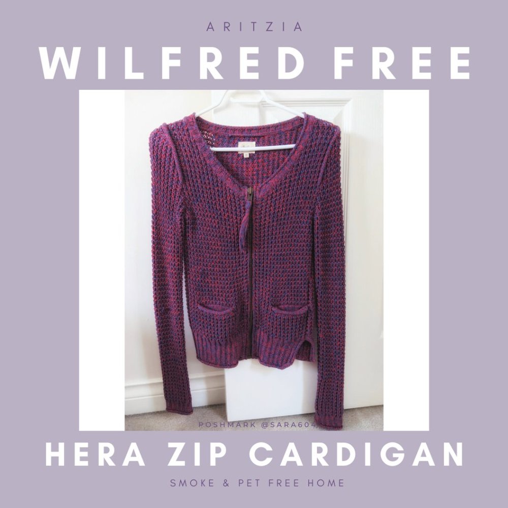 Aritzia Wilfred Free Hera Knit Zip Cardigan